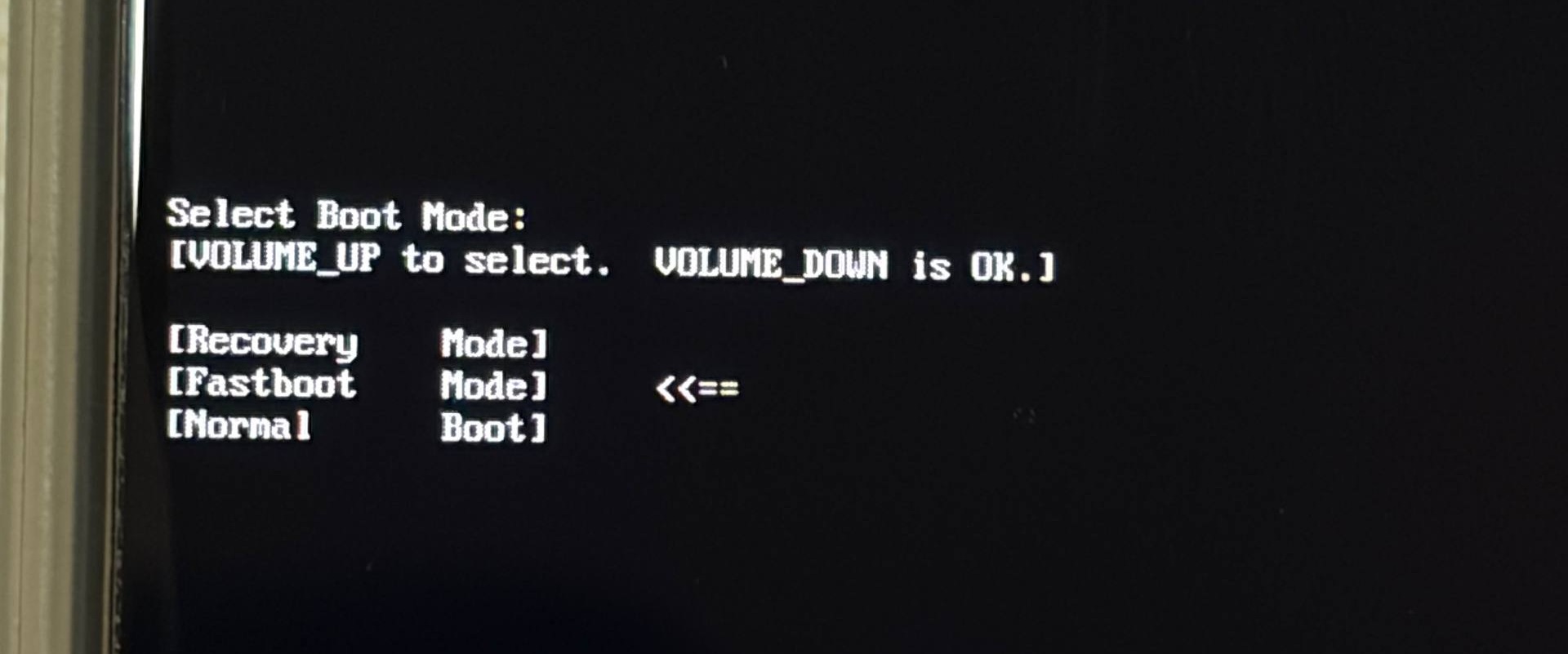 MediaTek boot menu